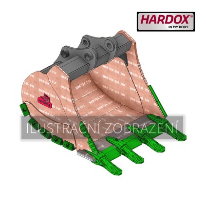 B7S 800 HXQ  Lžíce extr. těžební Hardox