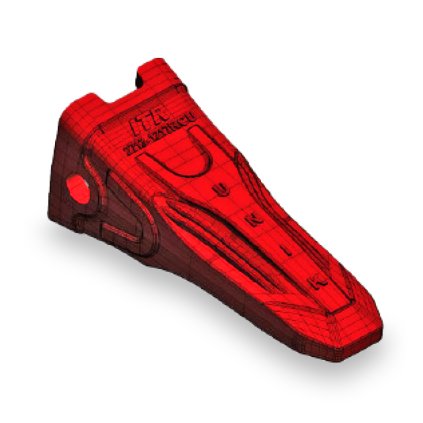 713-00032RCU Zub - korunka UNIK TIP, ROCK CHISEL UNIK - 01