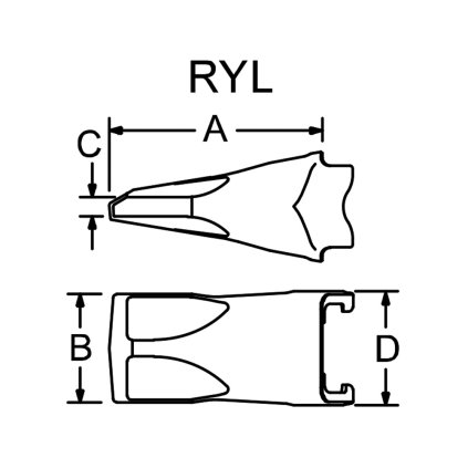 V81RYL Zub - korunka Esco SUPER V
