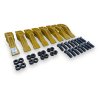 8x 531.03205+SM Sada zub vidlicový čelní JCB 3CX/4CX, 8x vč. spoj. materiálu