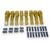 8x 531.03205+SM Sada zub vidlicový čelní JCB 3CX/4CX, 8x vč. spoj. materiálu
