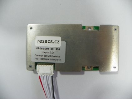 BMS a PCB balanční a ochranný modul 24V 8s 40A LifePO4 1