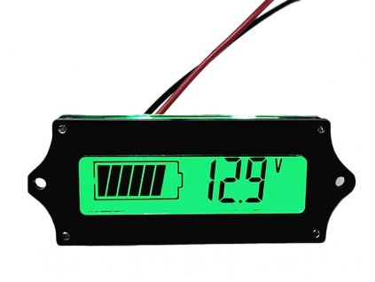 LCD měřič napětí a kapacity LiFePO4 4s 12V
