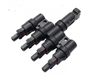 Rozbočení pro solární panely MC4 1x konektor 4x zdířka