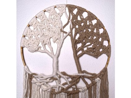 Macramé Propletené stromy života