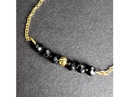 Náramek "Ochrana" ve zlaté barvě - Spinel 1  SPINEL A OCEL
