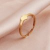 Prsten mini srdíčko ve zlaté barvě  nerezová ocel, nastavitelná velikost