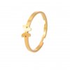 Prsten mini motýlek ve zlaté barvě  nerezová ocel, nastavitelná velikost