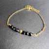 Náramek "Ochrana" ve zlaté barvě - Spinel 1  SPINEL A OCEL