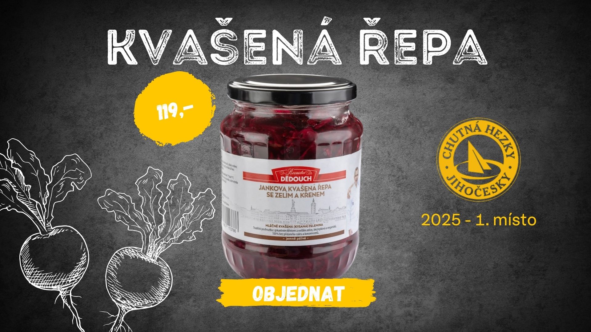 Jankova kvašená řepa se zelím a křenem