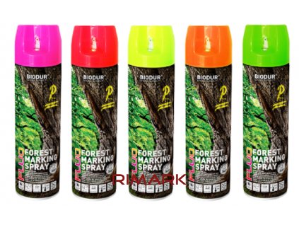 Spray Biodur Forest značkovací fluo rimark