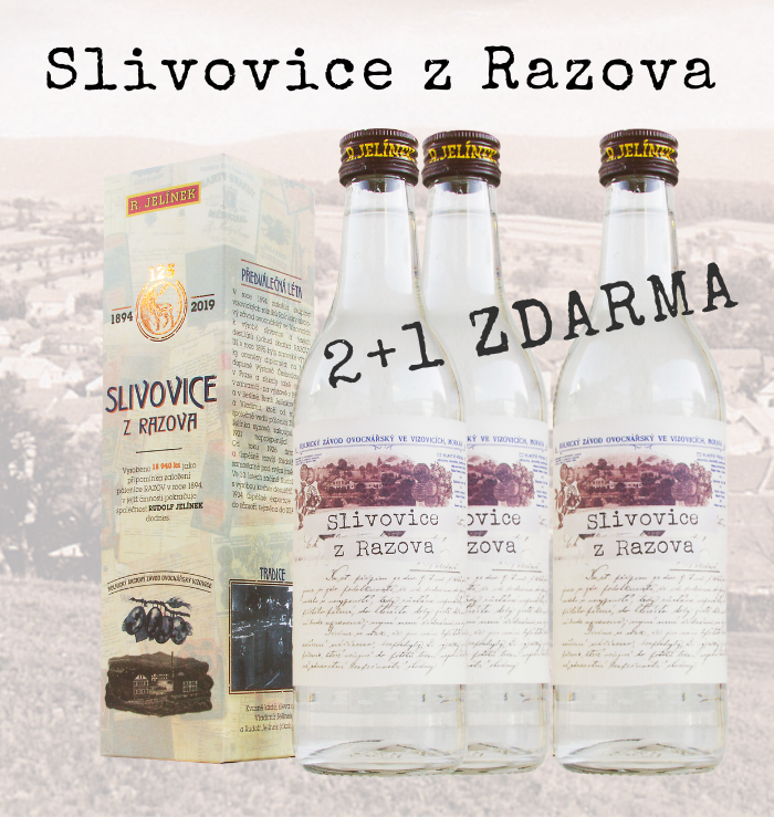 Slivovice z Razova 2+1 zdarma