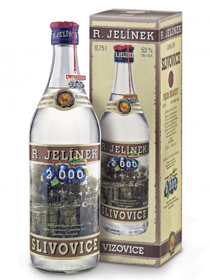 Jubilejní slivovice 2000 53% 0,75l