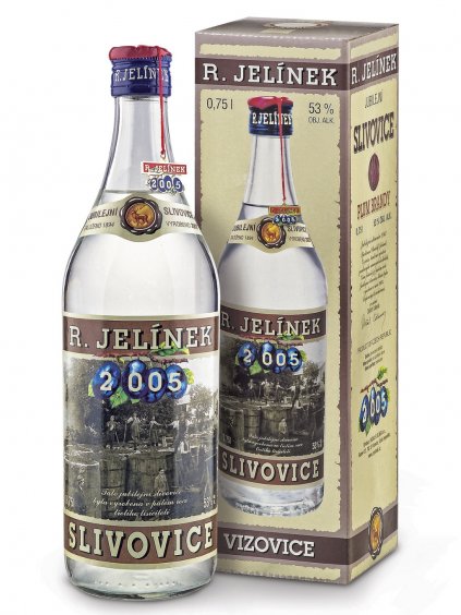 Jubilejní slivovice 2005 53% 0,75l