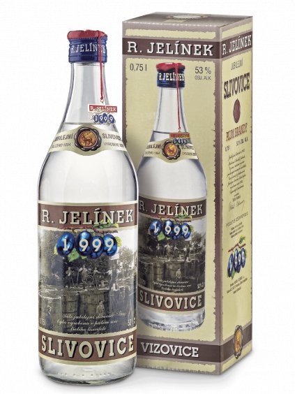 Jubilejní slivovice 1999 53% 0,75l