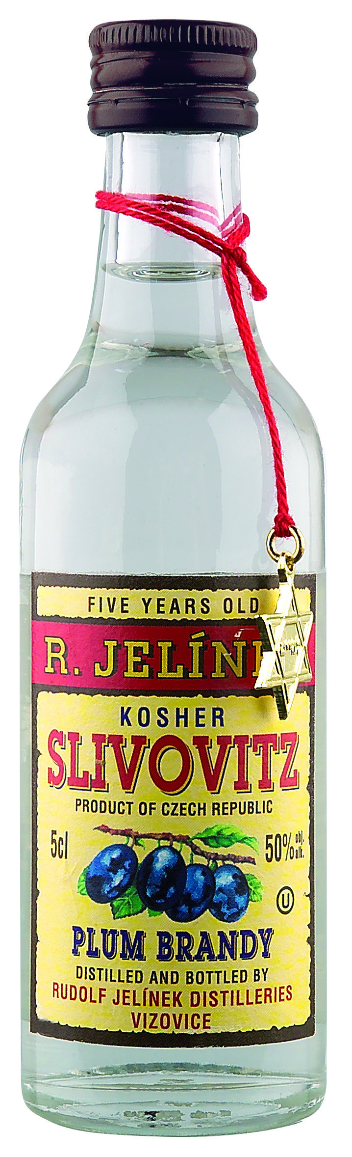 R. JELÍNEK Slivovice kosher 5yo 50% 0,05l