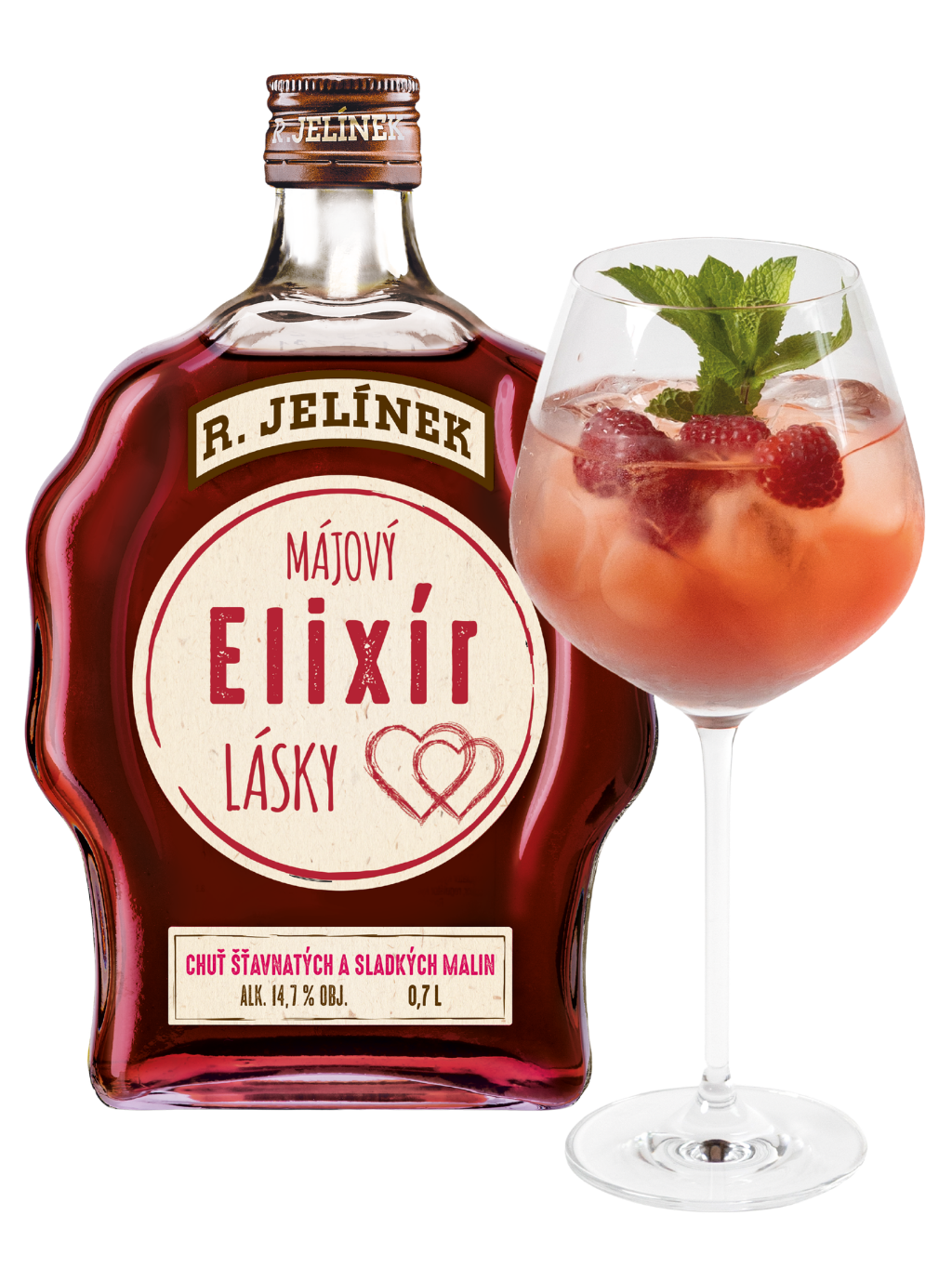 R. JELÍNEK Májový elixír lásky: Malina 14,7% 0,7l