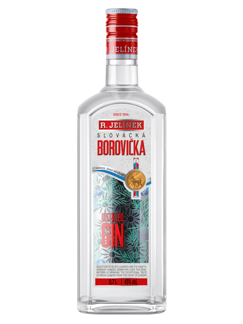 R. JELÍNEK Slovácká borovička 45% 0,7l