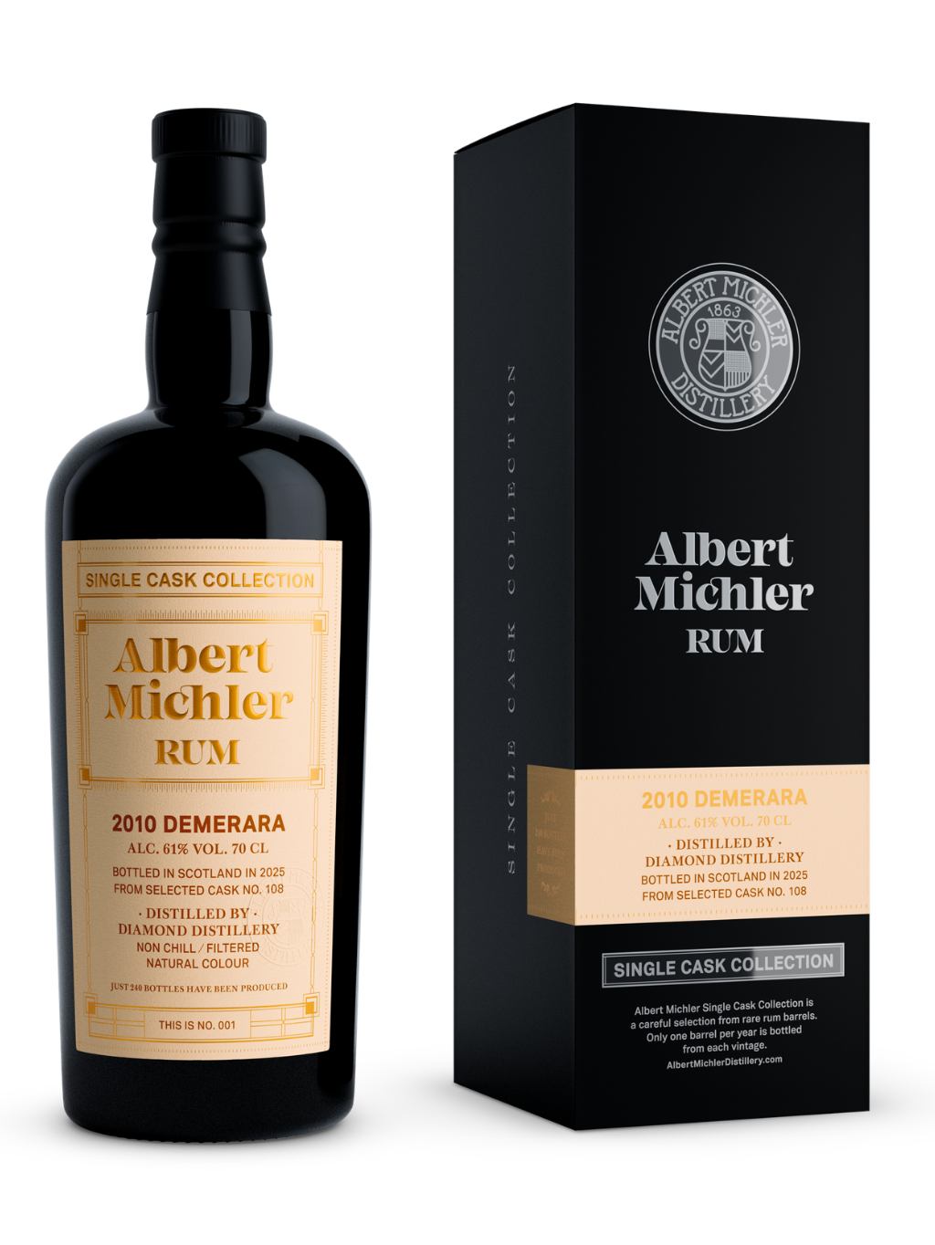 Albert Michler Single Cask Demerara 2010 61% 0,7l