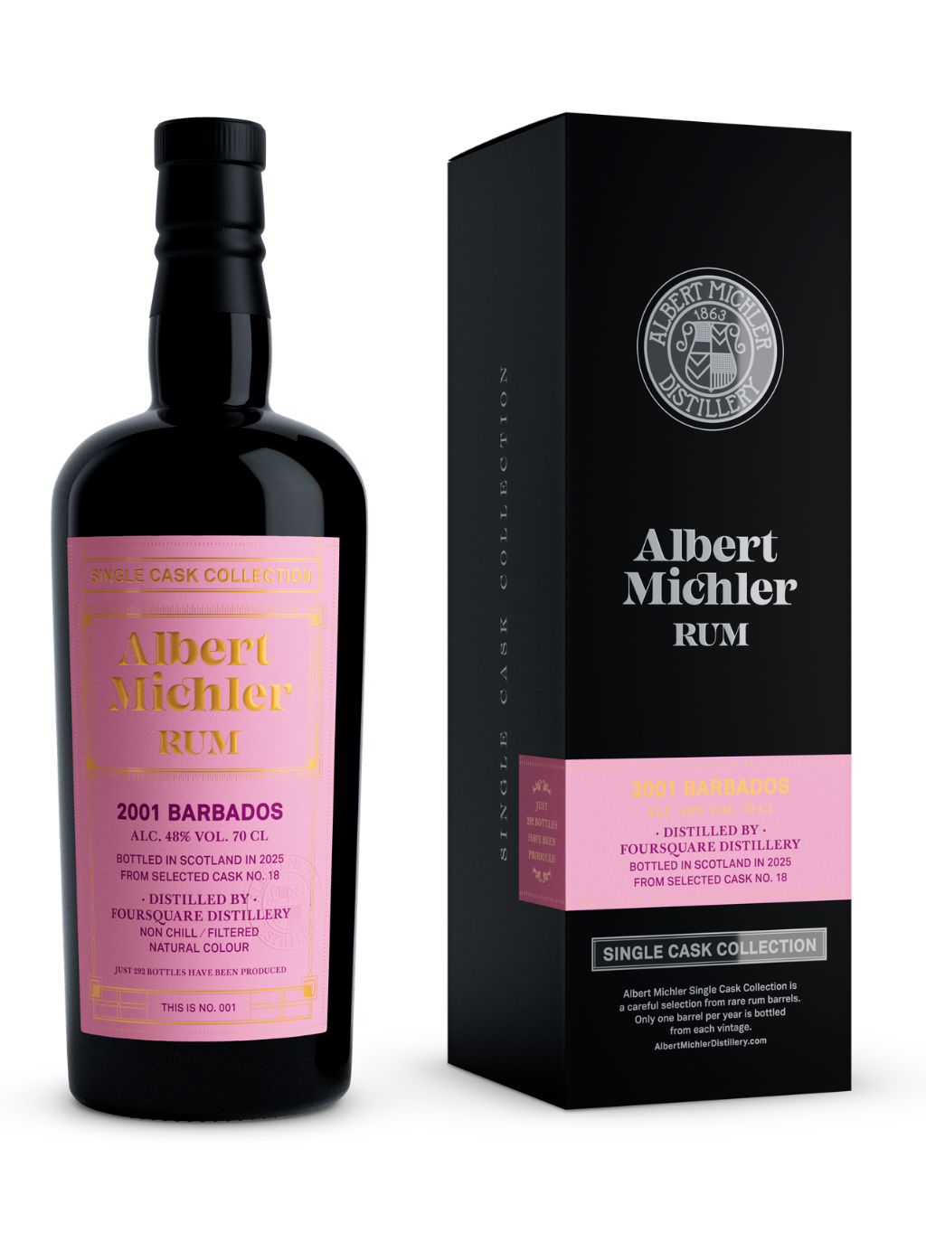 Albert Michler Single Cask Barbados 2001 48% 0,7l