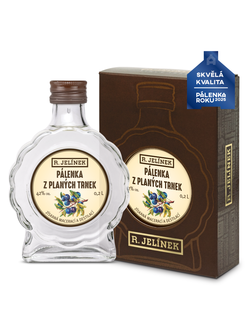 Pálenka z planých trnek 42 % 0,2 l Rudolf Jelínek koupíte na Rjelinek.cz