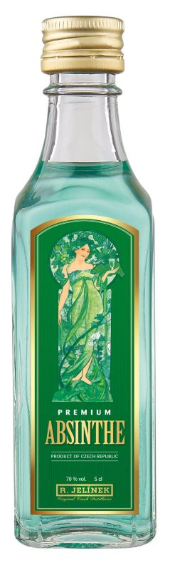 Absinth Rudolf Jelínek 70% 0,7l (holá láhev)