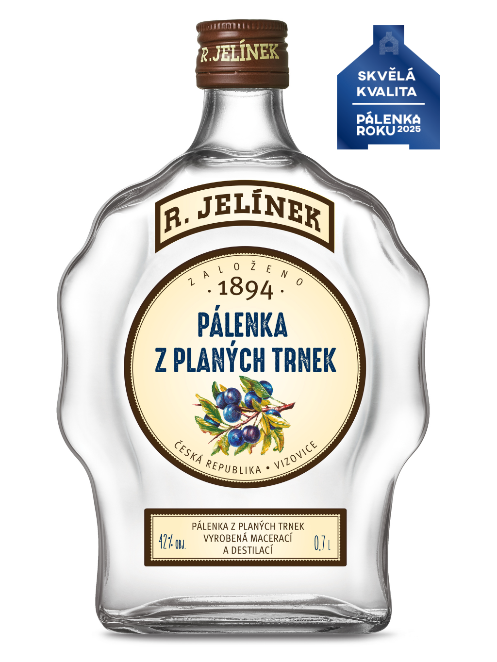 Jelínek Trnkovica Budík 42% 0,7l (holá láhev)
