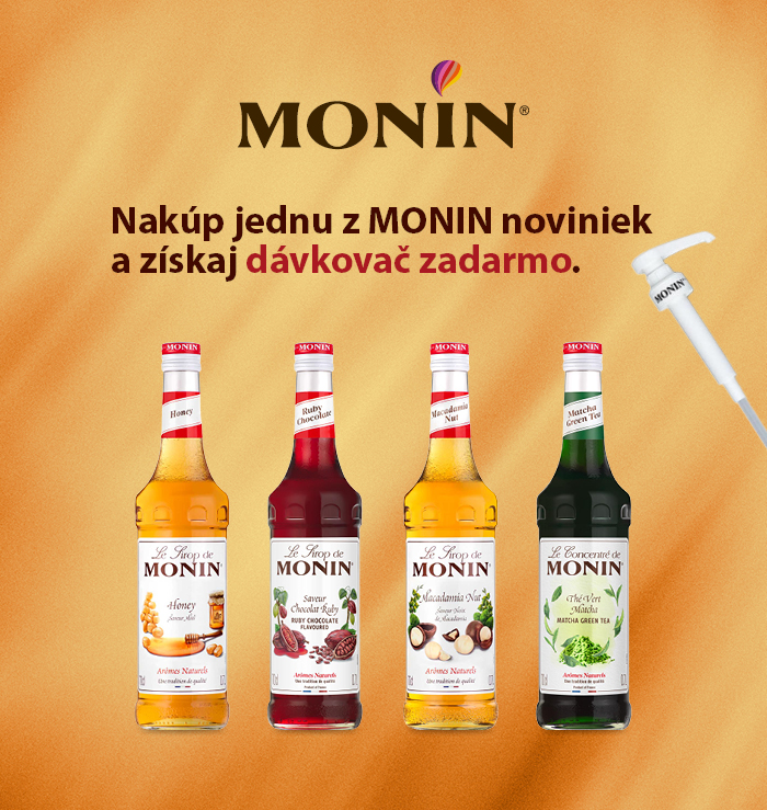 Monin novinky s dávkovačom zdarma