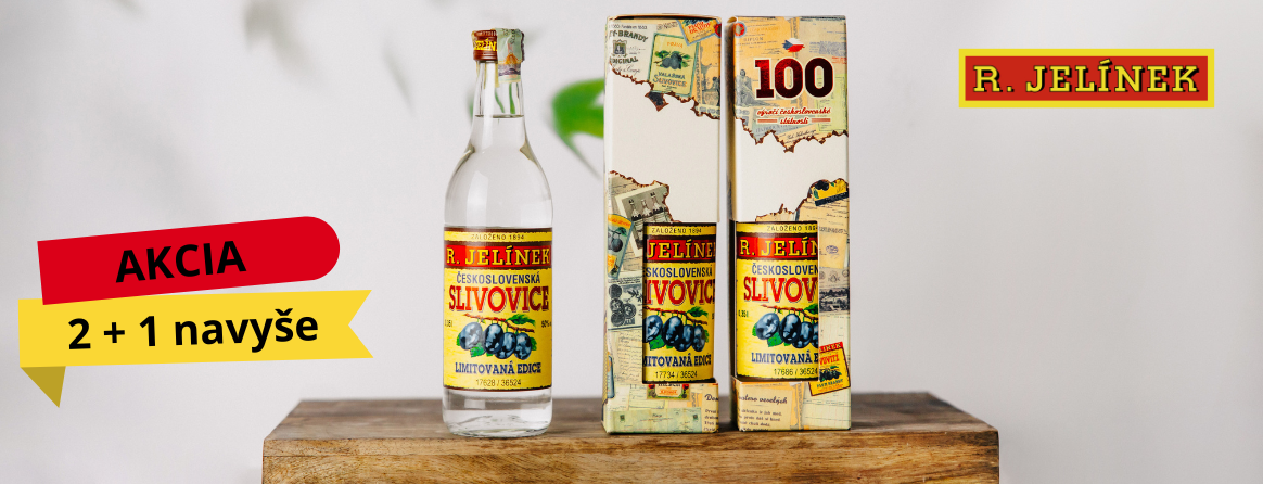 Československá slivovica 2+1 gratis
