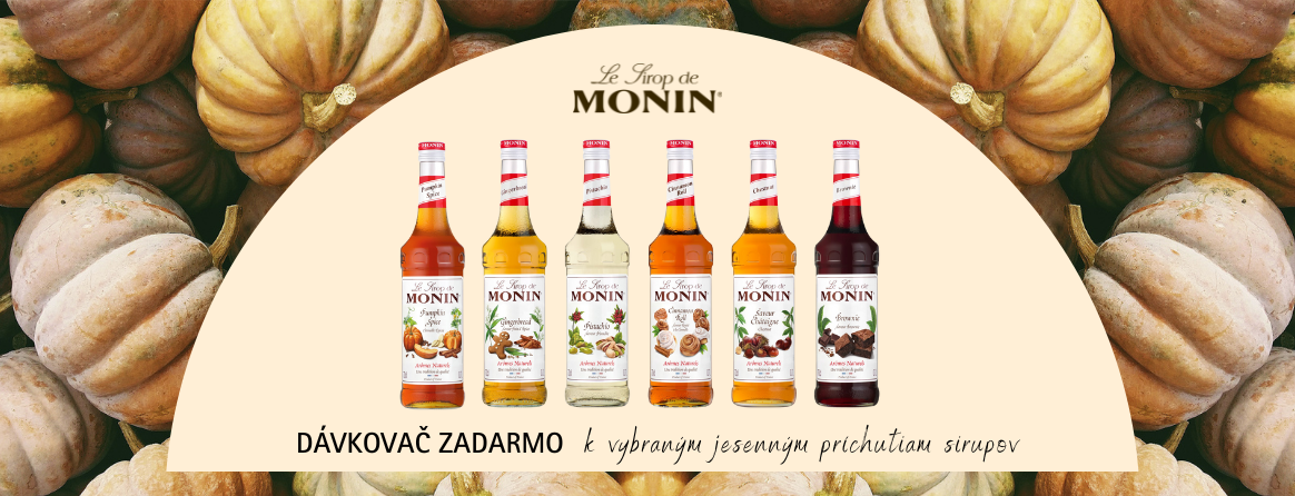 MONIN sirupy + dávkovač