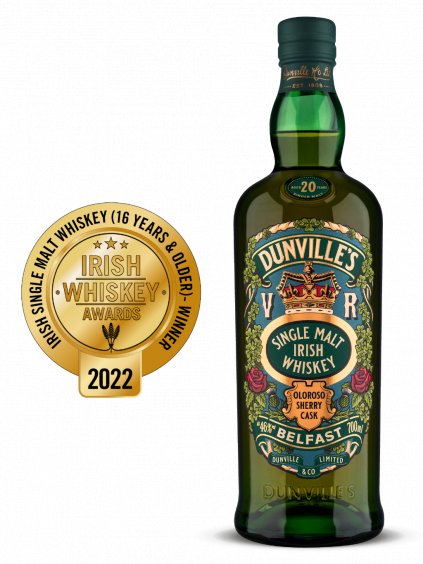 Dunville’s Oloroso 20 Year Old Single Malt Irish Whiskey 46% 0,7l
