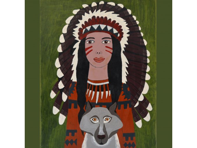 Plakát "Dívka z kmene Siouxů"
