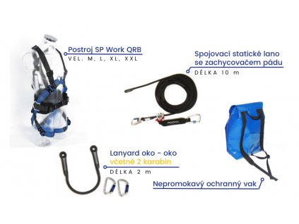 ROOFIX eq: Set pro práci ve výškách - střechaři - modrý