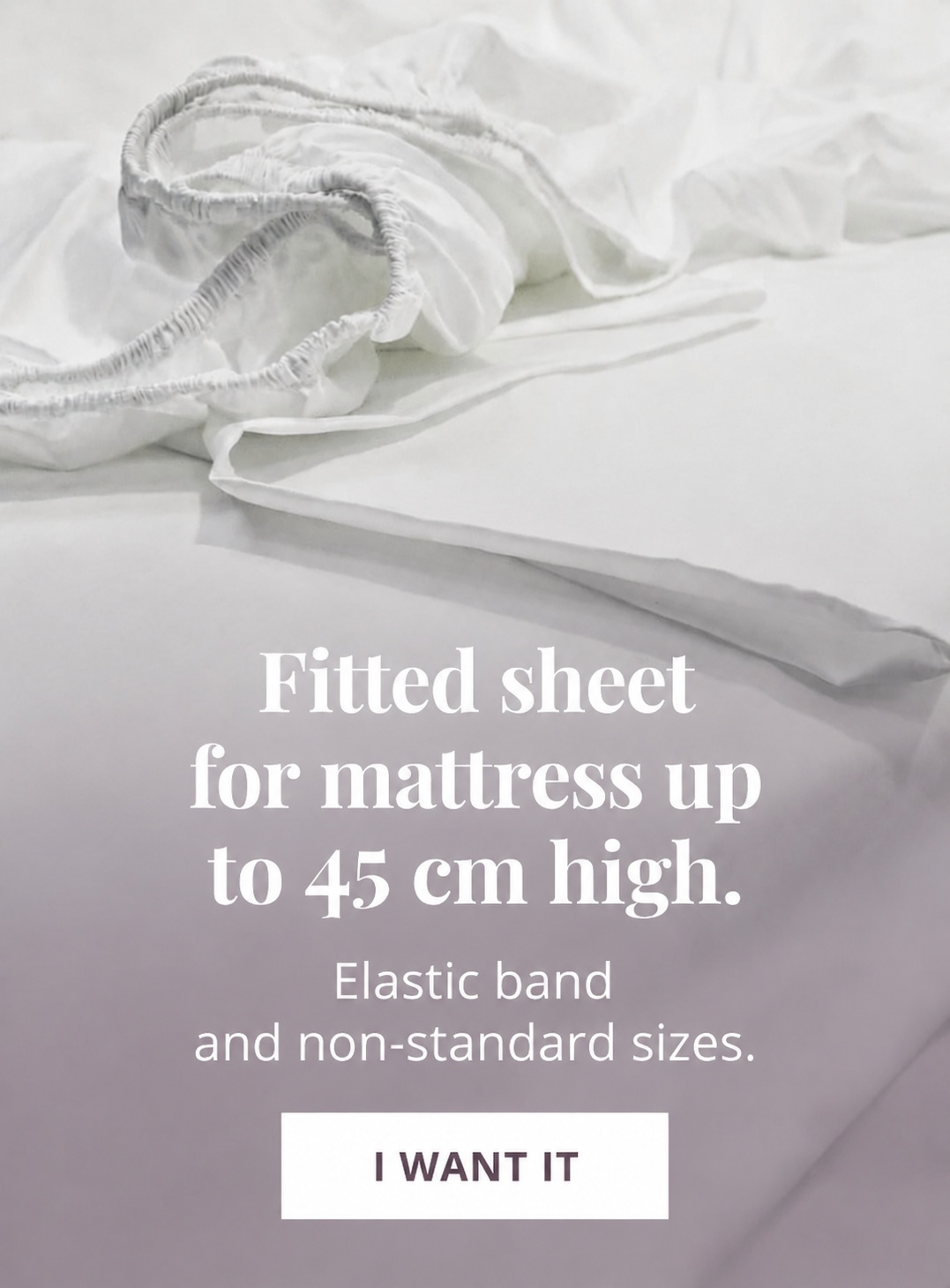 Sheets for high mattresses