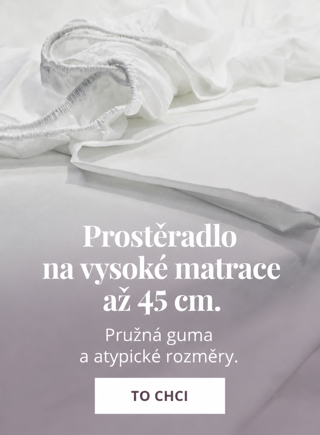 Prostěradla na vysoké matrace