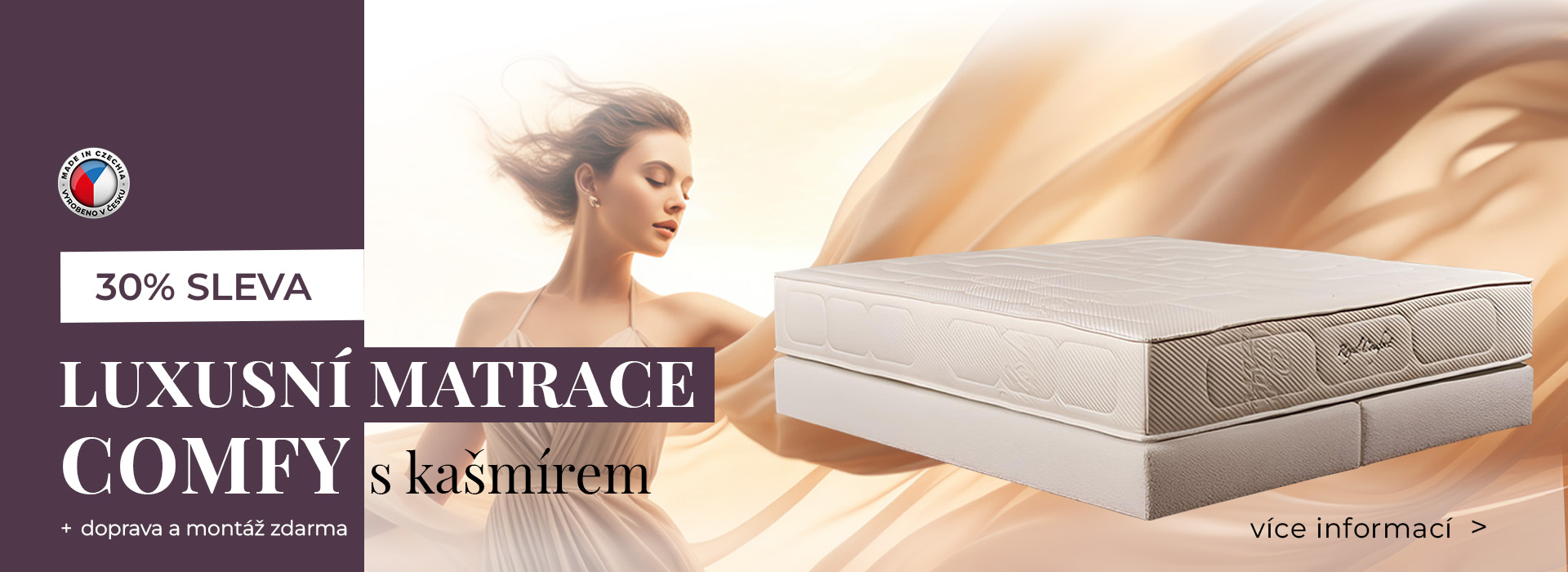 Luxusní vysoká matrace COMFY