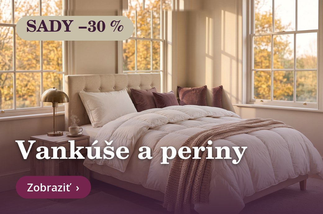 Perové prikrývky a vankúše – sady so zľavou 30 %