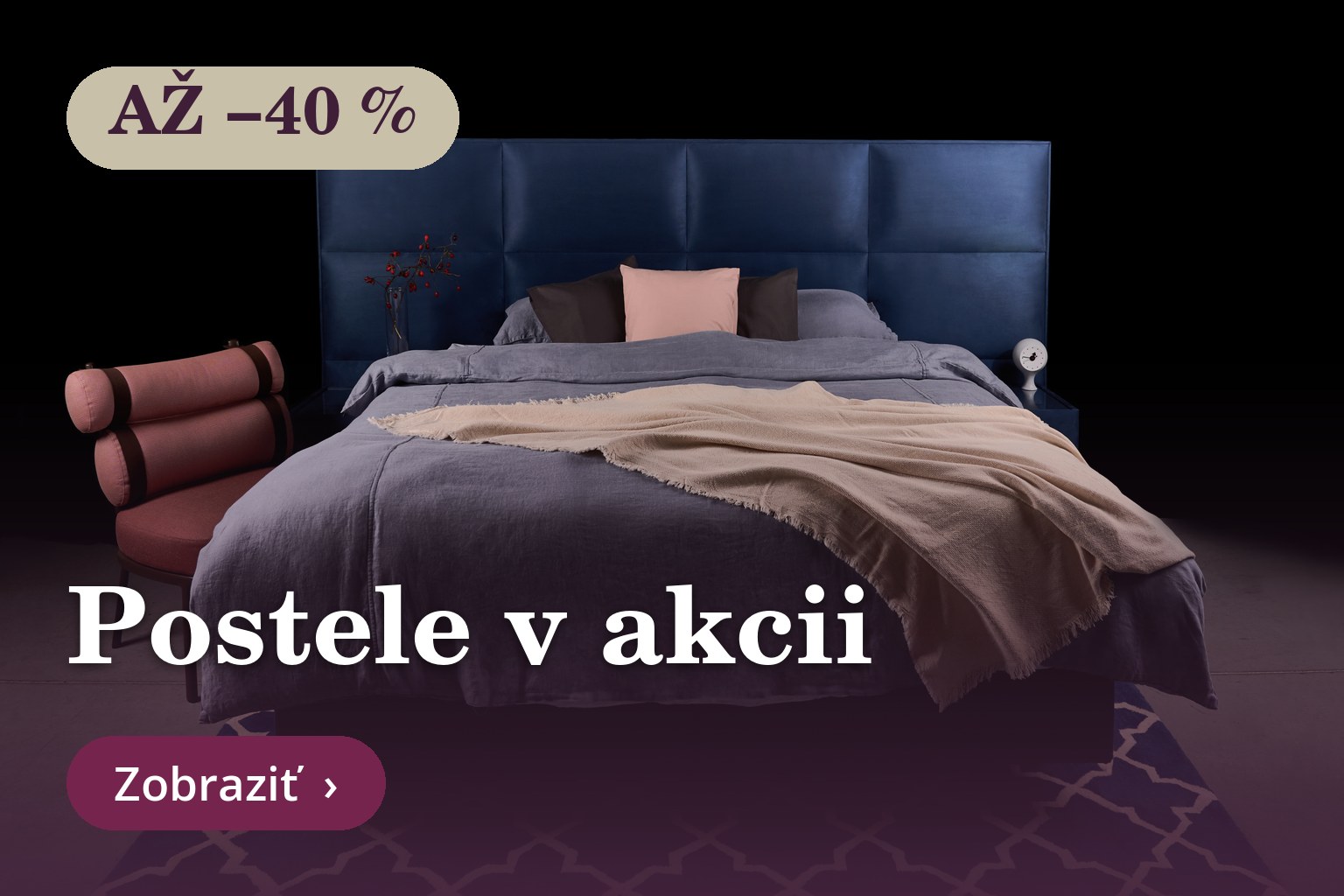 Kontinentálne postele v akcii – zľava až 40 %