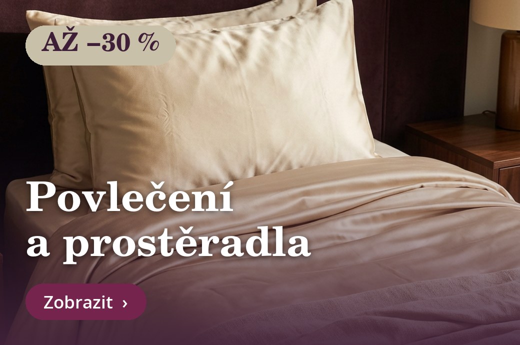 Luxusní povlečení – sleva až 30 %