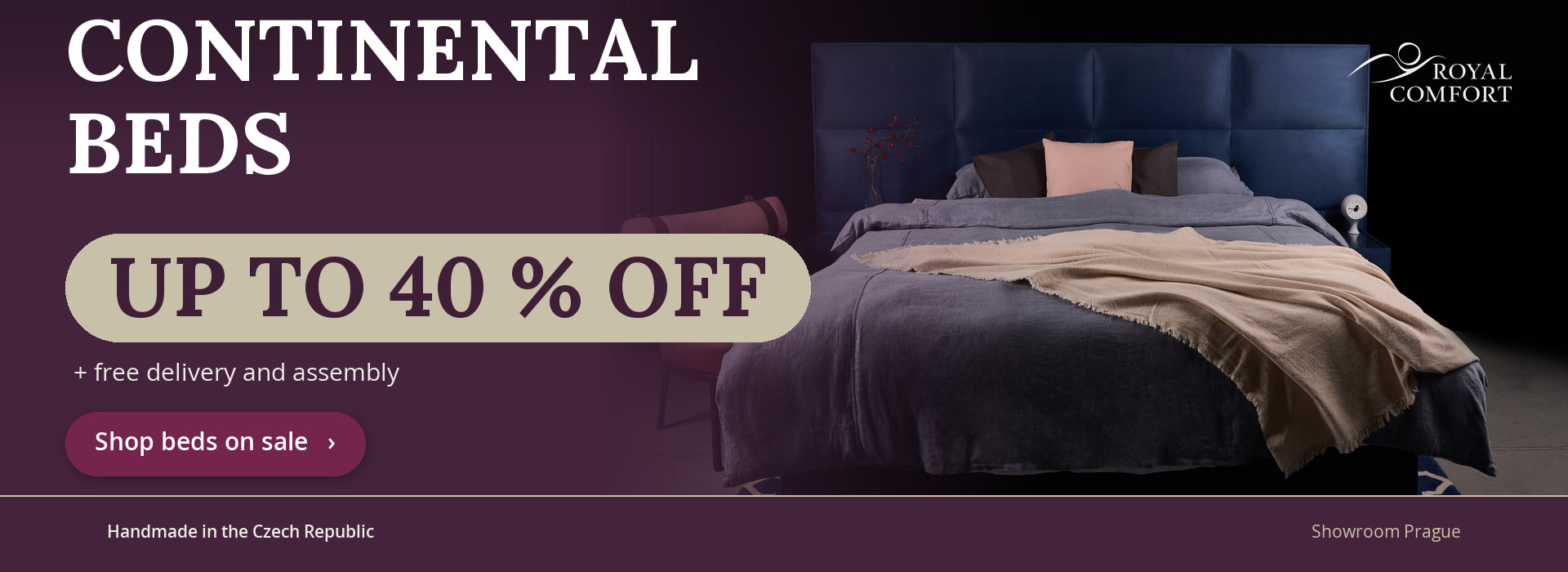 Continental beds – up to 40 % off