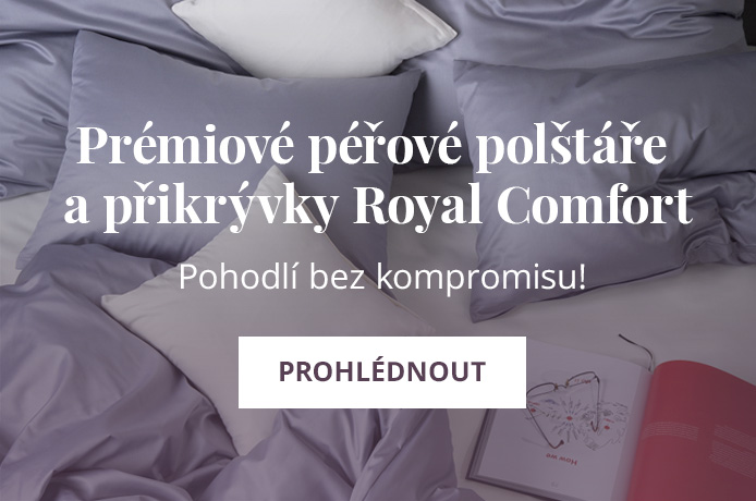 Prémiové péřové polštáře a přikrývky Royal Comfort