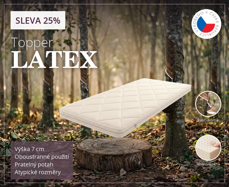 Luxusní topper LATEX