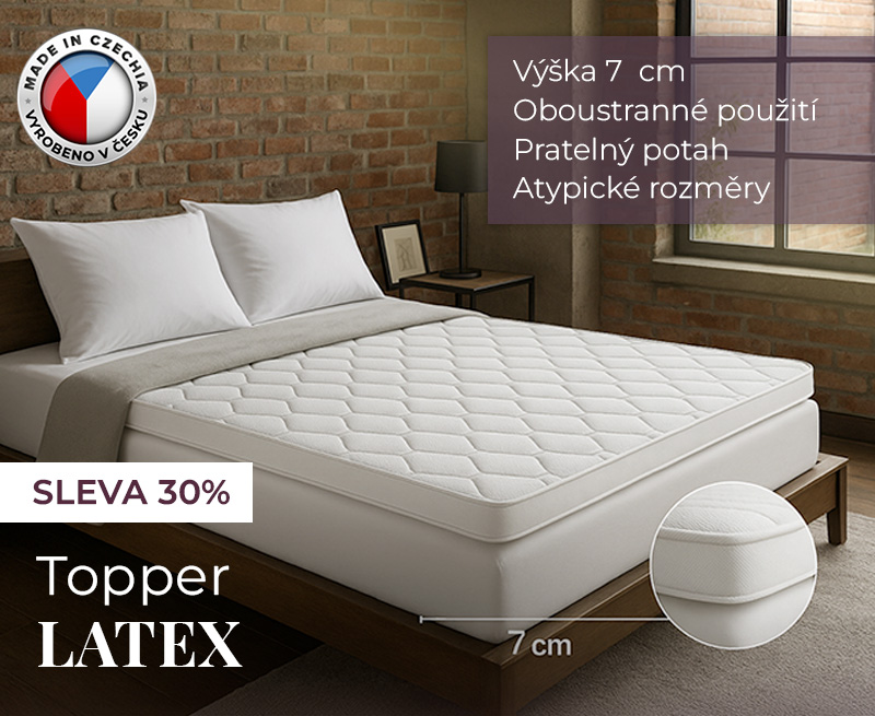 Luxusní topper LATEX