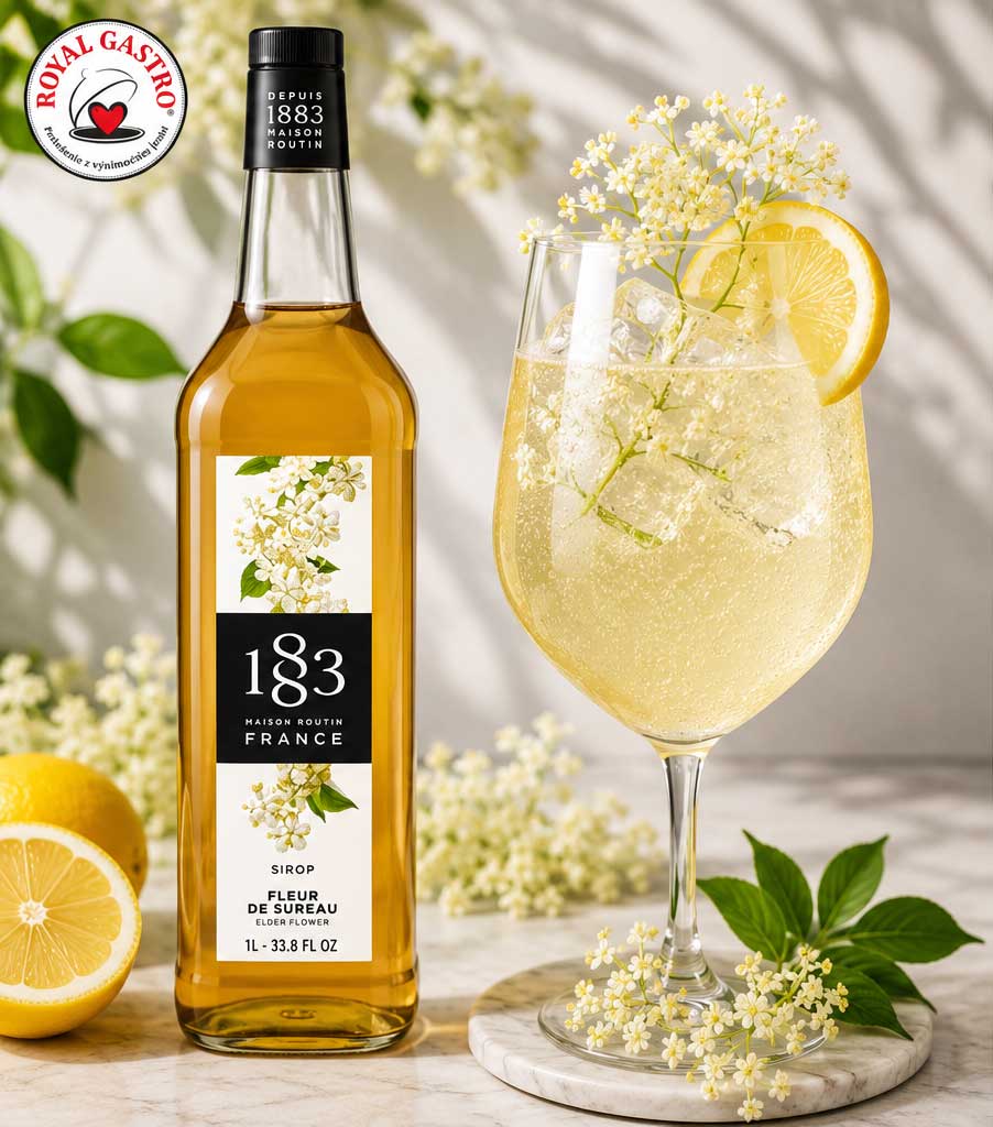 Elderflower Spritz Lemonade so sirupom 1883 Fleur de Sureau