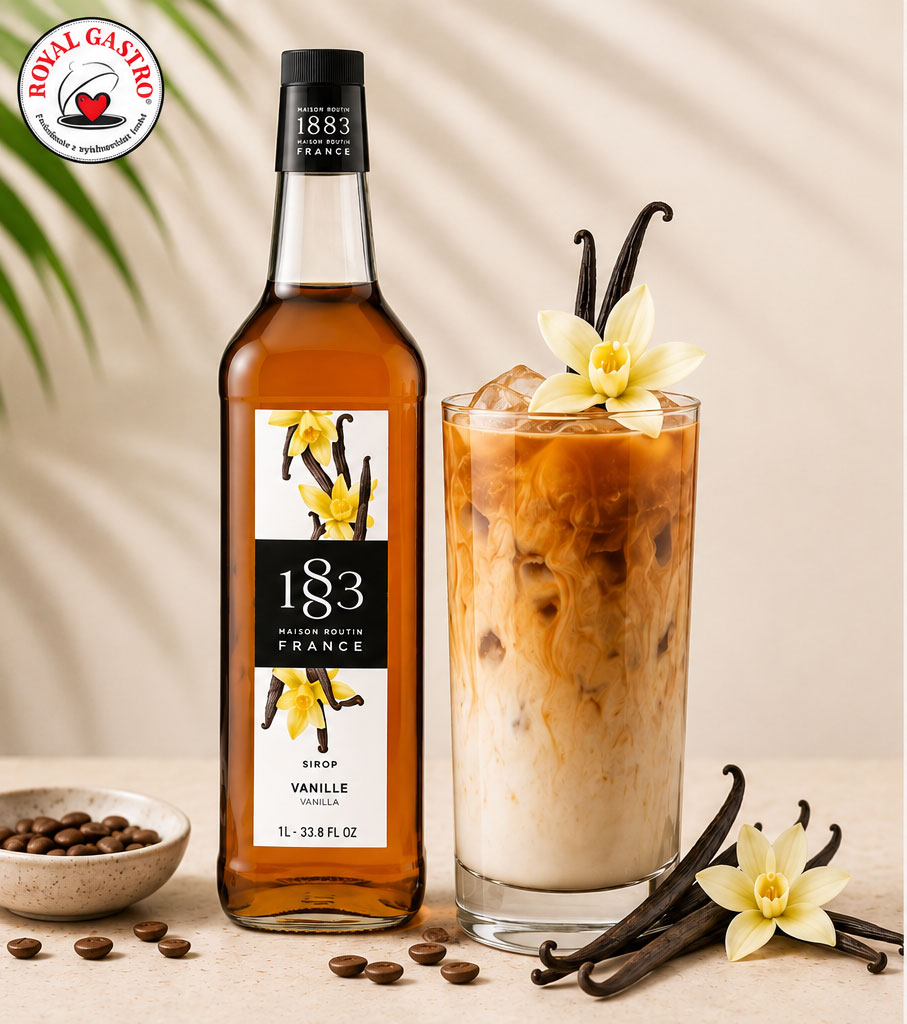 Vanilla Iced Coffee so sirupom 1883 Vanilka