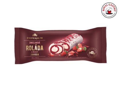 Zmrzlinová roláda jahodová 620ml 10ks