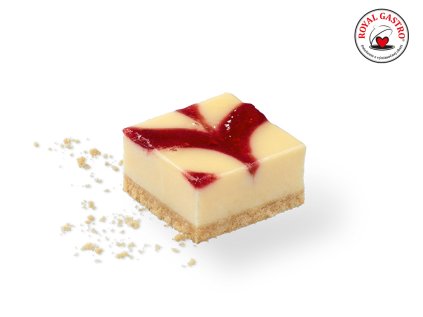 Raspberry Cheese Cake Slices erl. 2350g predkrájaný na 48ks
