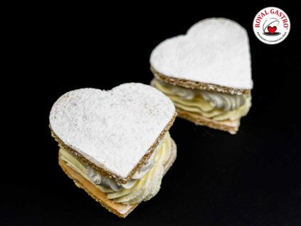 Valentínsky dezert medový krémeš srdiečko 1