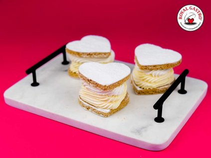 Valentínsky dezert medový krémeš srdiečko1