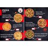 Pizza menu A5 na stôl